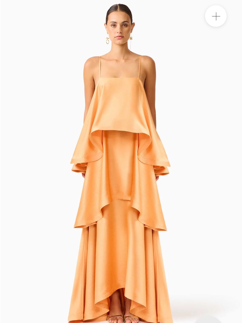 Elliatt Tilly Tiered Maxi Dress - Orange